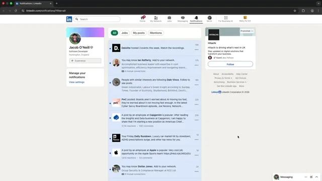 LinkedIn Notification Purger Preview